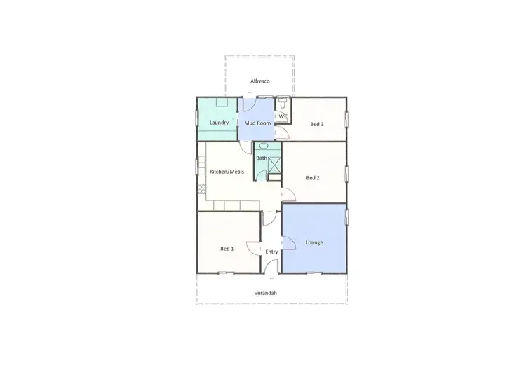 Floorplan of Homely house listing, 17 McLeod Street, Glenthompson VIC 3293