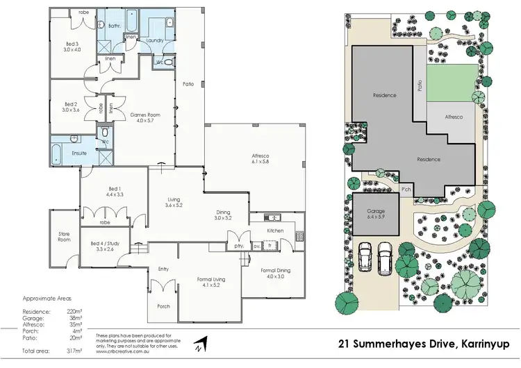 Floorplan of Homely house listing, 21 Summerhayes Drive, Karrinyup WA 6018