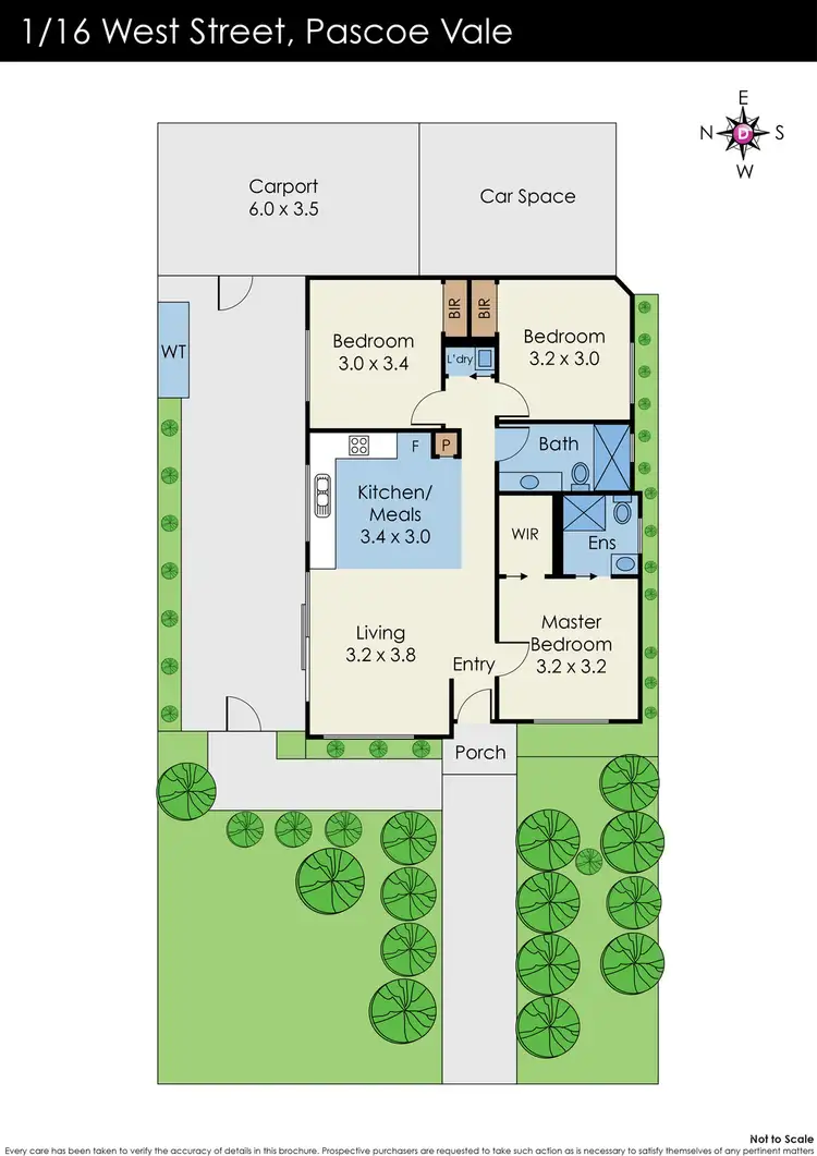 Floorplan of Homely unit listing, 1/16 West Street, Pascoe Vale VIC 3044