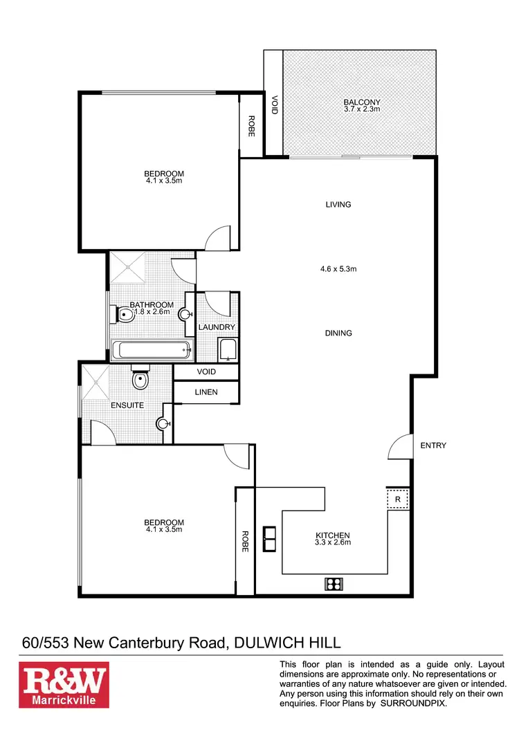 Floorplan of Homely unit listing, 60/553 New Canterbury Road, Dulwich Hill NSW 2203