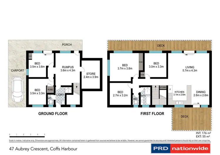 Floorplan of Homely house listing, 47 Aubrey Crescent, Coffs Harbour NSW 2450