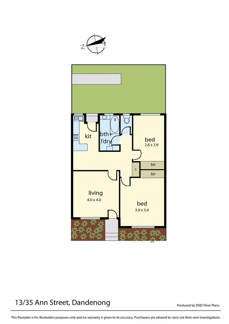 Floorplan of Homely unit listing, 13/35 Ann Street, Dandenong VIC 3175
