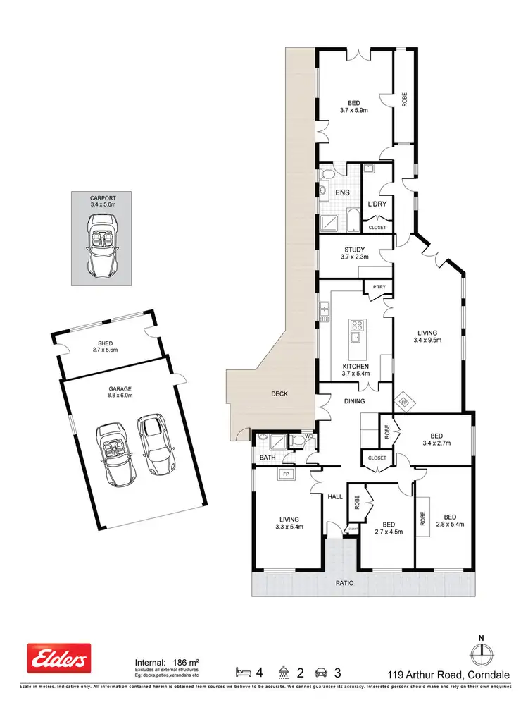 Floorplan of Homely rural property listing, 119 Arthur Road, Corndale NSW 2480