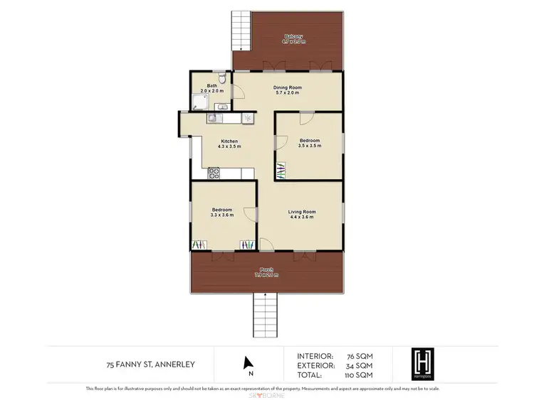 Floorplan of Homely house listing, 75 Fanny Street, Annerley QLD 4103