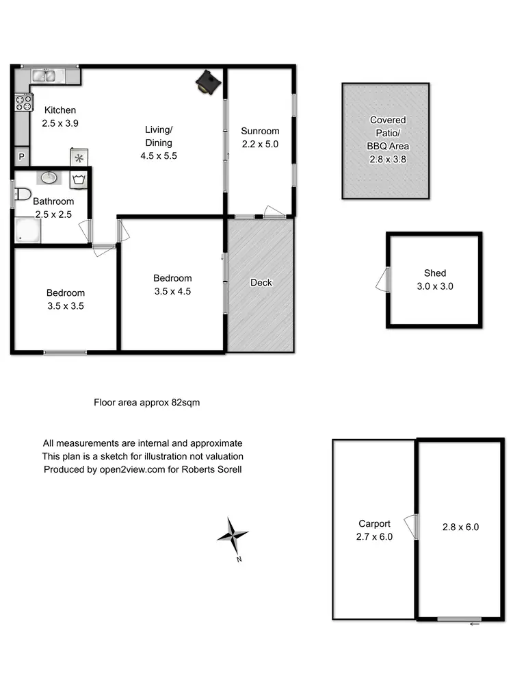 Floorplan of Homely house listing, 61 Carlton Bluff Road, Primrose Sands TAS 7173