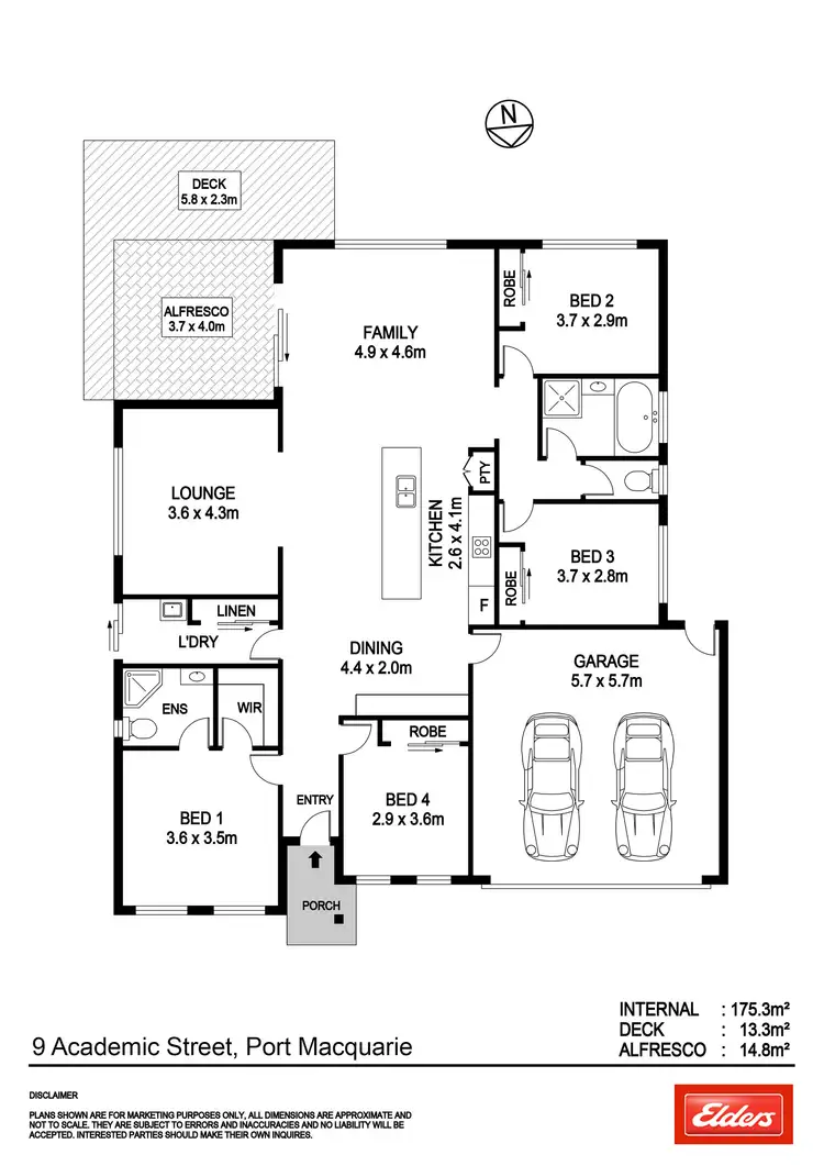 Floorplan of Homely house listing, 9 Academic Street, Port Macquarie NSW 2444
