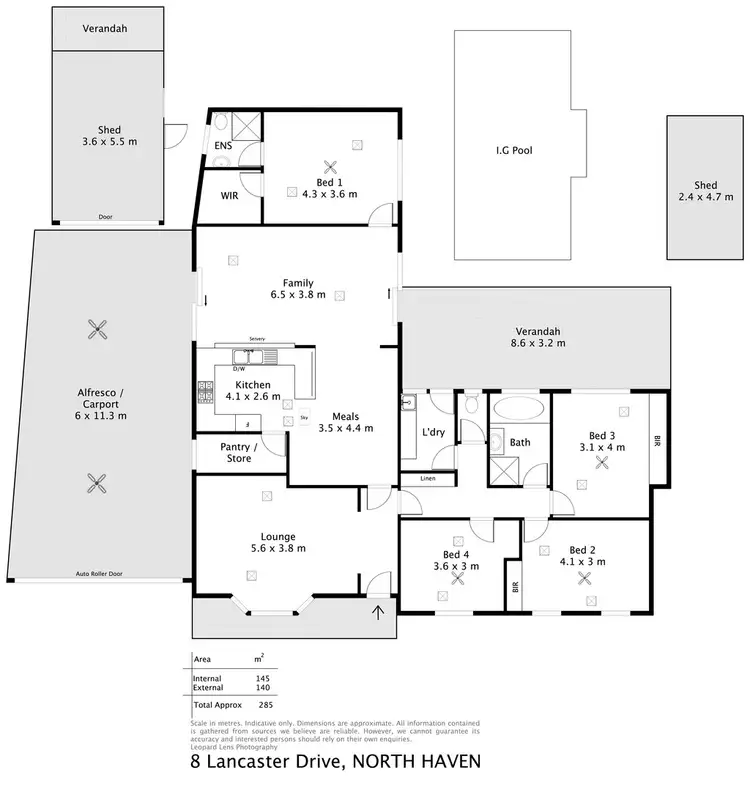 Floorplan of Homely house listing, 8 Lancaster Drive, North Haven SA 5018