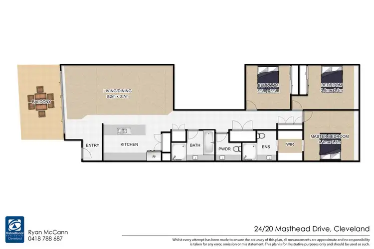 Floorplan of Homely unit listing, 24/20 Masthead Drive, Raby Bay QLD 4163