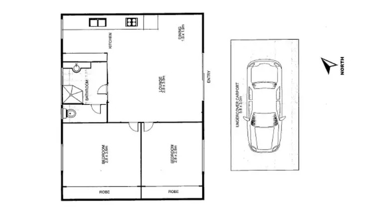 Floorplan of Homely unit listing, 3/46 Poinciana Avenue, Tewantin QLD 4565