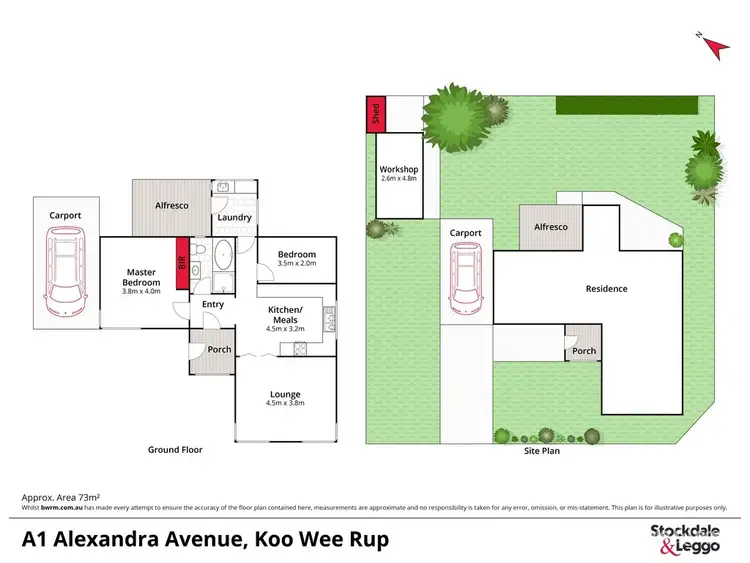 Floorplan of Homely house listing, A1 Alexandra Avenue, Koo Wee Rup VIC 3981