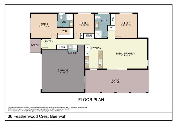 Floorplan of Homely house listing, 36 Featherwood Crescent, Beerwah QLD 4519