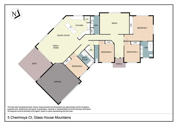Floorplan of Homely house listing, 5 Cherimoya Court, Glass House Mountains QLD 4518