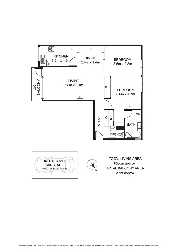 Floorplan of Homely apartment listing, 14/187 Beaconsfield Parade, Middle Park VIC 3206