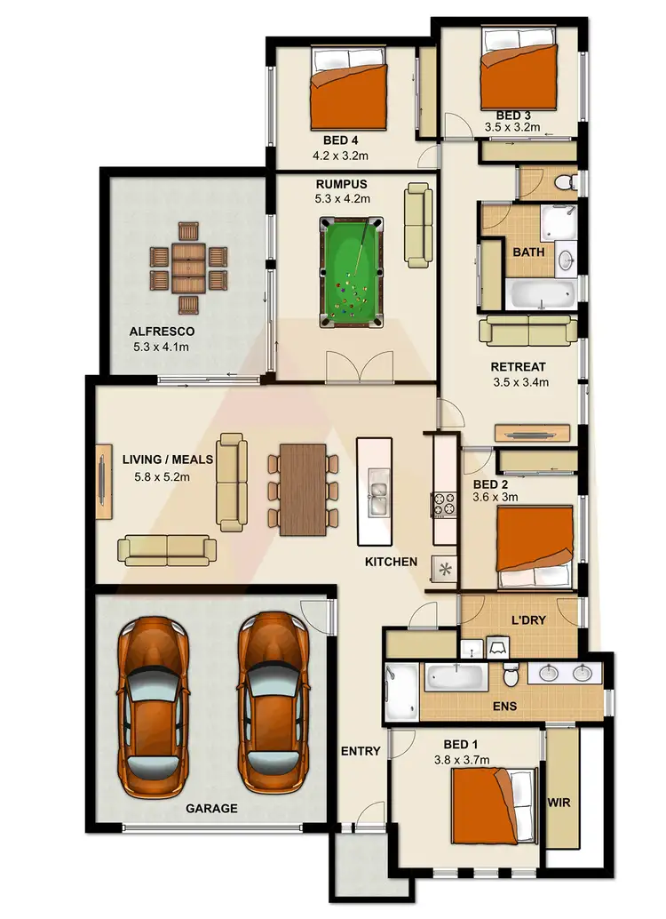 Floorplan of Homely house listing, 95 Steelwood Street, Heathwood QLD 4110