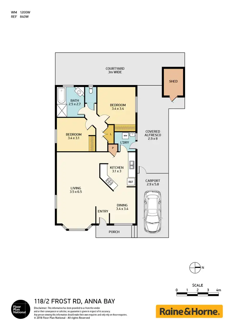 Floorplan of Homely house listing, 118/ 2 Frost Road "Seawinds Village", Anna Bay NSW 2316