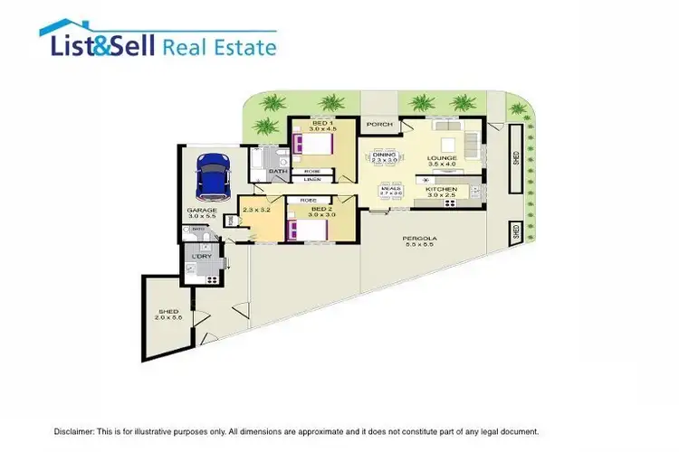 Floorplan of Homely villa listing, 8/19 Azalea Place, Macquarie Fields NSW 2564
