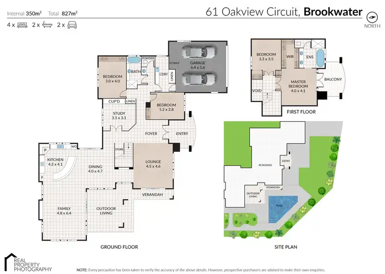 Floorplan of Homely house listing, 61-65 Oakview Circuit, Brookwater QLD 4300