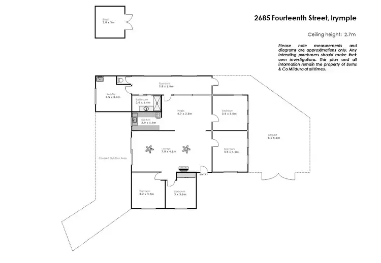 Floorplan of Homely house listing, 2685 Fourteenth Street, Irymple VIC 3498