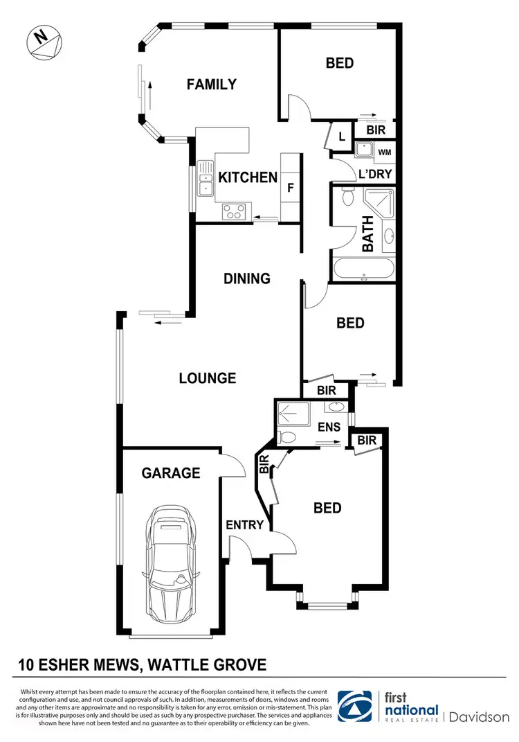 Floorplan of Homely house listing, 10 Esher Mews, Wattle Grove NSW 2173