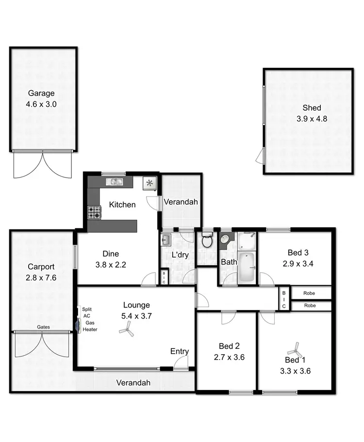 Floorplan of Homely house listing, 46 Bulkington Road, Davoren Park SA 5113