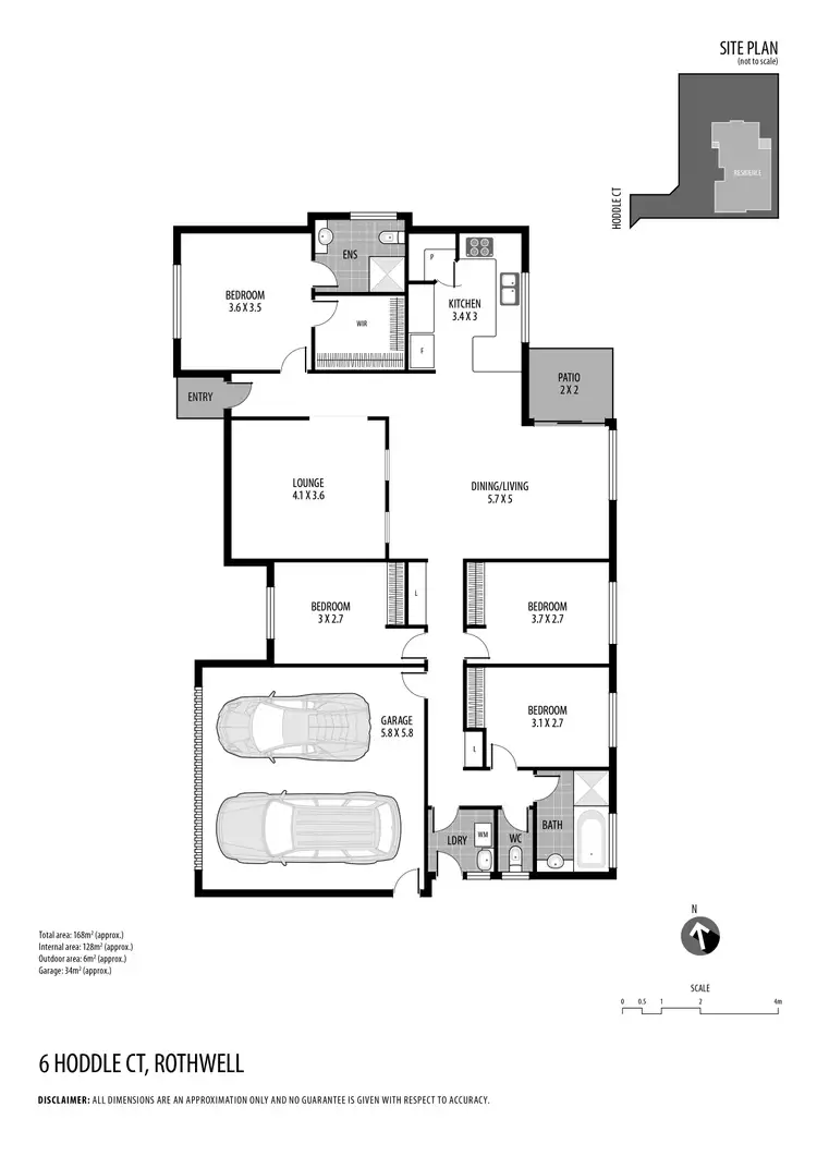 Floorplan of Homely house listing, 6 Hoddle Court, Rothwell QLD 4022