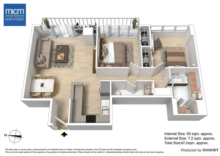 Floorplan of Homely apartment listing, 148/28 Southgate Avenue, Southbank VIC 3006