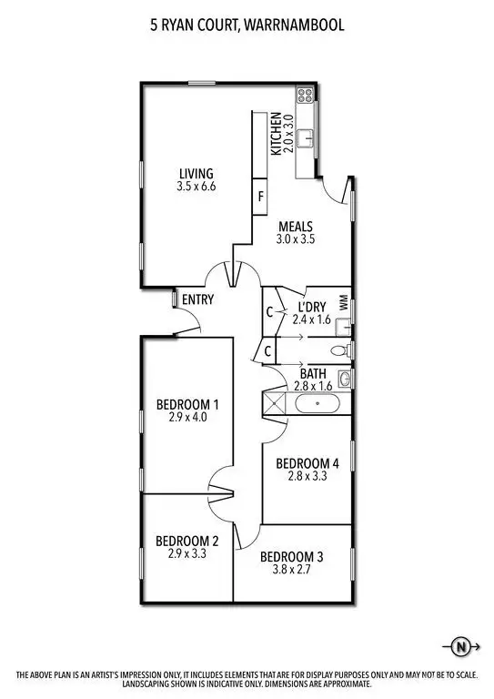 Floorplan of Homely house listing, 5 Ryan Court, Warrnambool VIC 3280