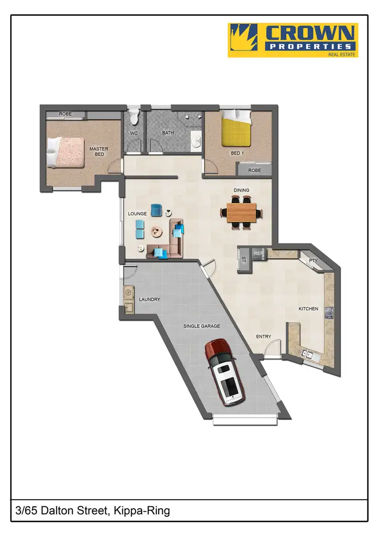 Floorplan of Homely villa listing, 3/65 Dalton St, Kippa-ring QLD 4021