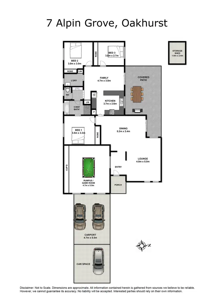 Floorplan of Homely house listing, 7 Alpin Grove, Oakhurst NSW 2761