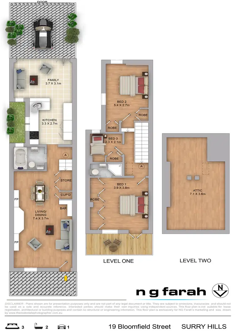 Floorplan of Homely terrace listing, 19 Bloomfield Street, Surry Hills NSW 2010