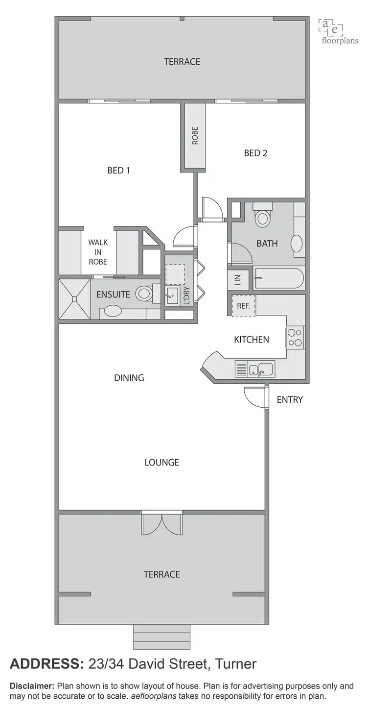 Floorplan of Homely apartment listing, 23/34 David Street, Turner ACT 2612
