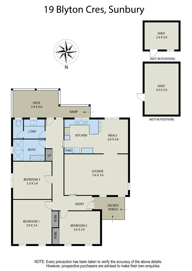Floorplan of Homely house listing, 19 Blyton Crescent, Sunbury VIC 3429