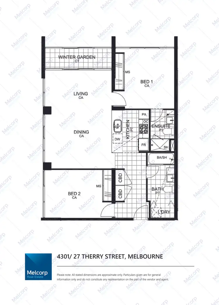 Floorplan of Homely apartment listing, 4301/27 Therry Street, Melbourne VIC 3000