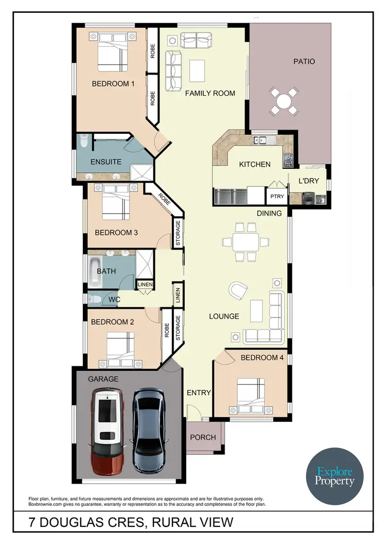 Floorplan of Homely house listing, 7 Douglas Crescent, Rural View QLD 4740