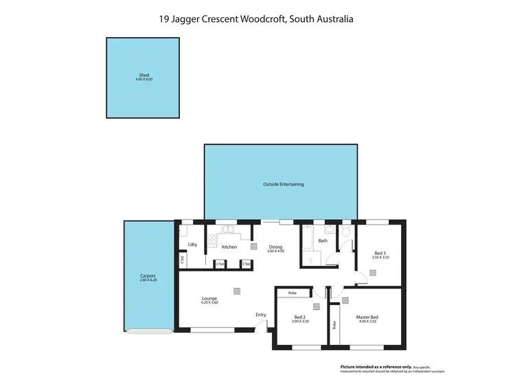 Floorplan of Homely house listing, 19 Jagger Crescent, Woodcroft SA 5162