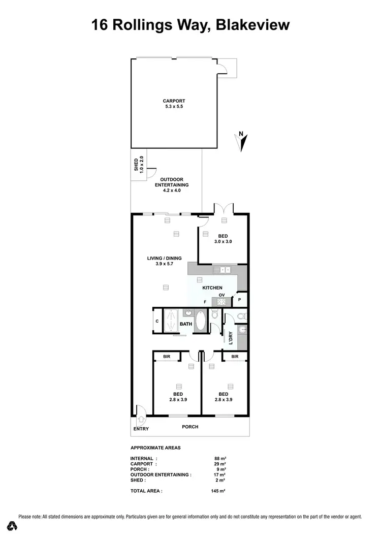 Floorplan of Homely house listing, 16 Rollings Way, Blakeview SA 5114