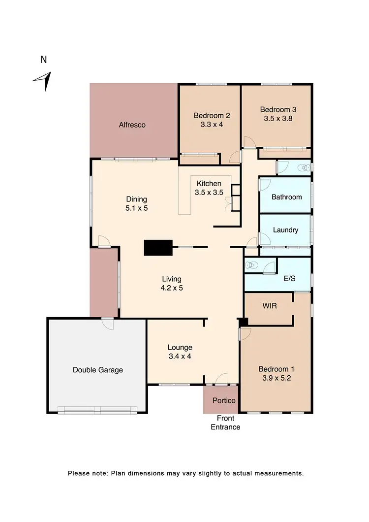 Floorplan of Homely house listing, 5 Baxter Street, Miners Rest VIC 3352