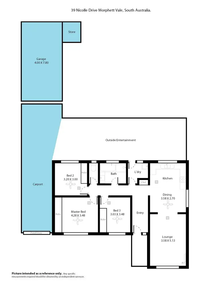 Floorplan of Homely house listing, 39 Nicolle Drive, Morphett Vale SA 5162