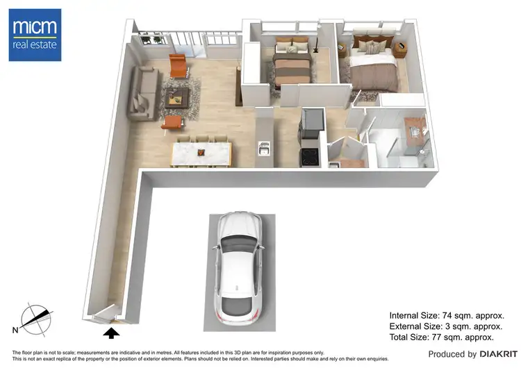 Floorplan of Homely apartment listing, 1906/100 Harbour Esplanade, Docklands VIC 3008