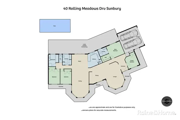 Floorplan of Homely house listing, 40 Rolling Meadows Drive, Sunbury VIC 3429
