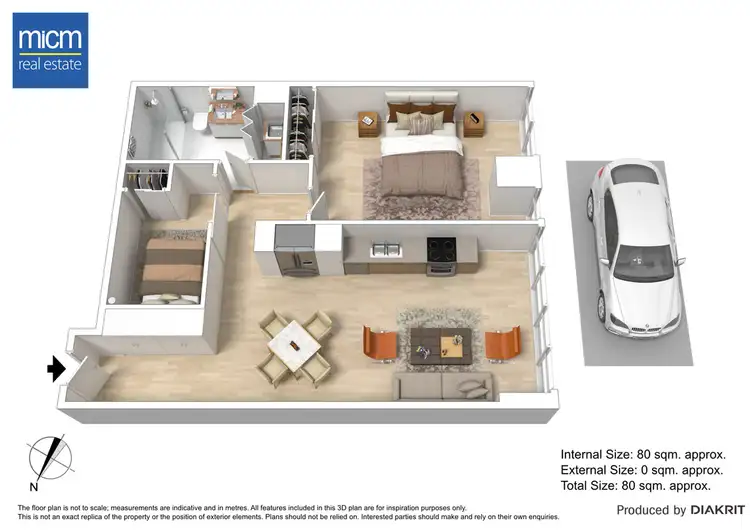 Floorplan of Homely apartment listing, 2809/1 Freshwater Place, Southbank VIC 3006