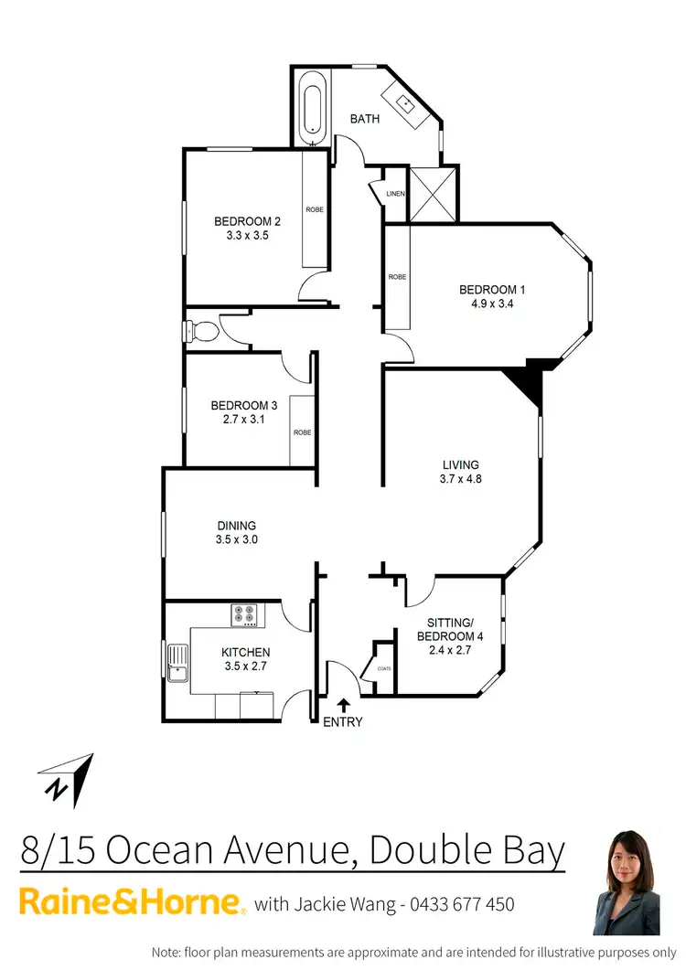 Floorplan of Homely unit listing, 8/15 Ocean Avenue, Double Bay NSW 2028