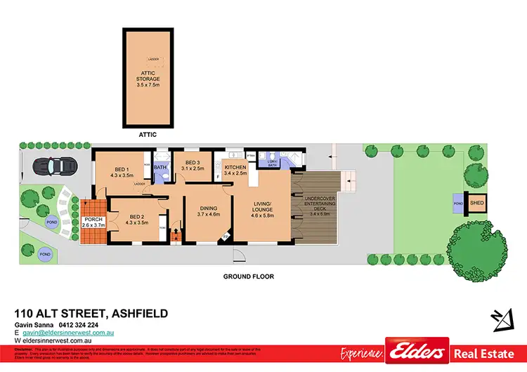 Floorplan of Homely house listing, 110 Alt Street, Ashfield NSW 2131