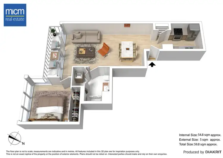 Floorplan of Homely apartment listing, 315/183 City Road, Southbank VIC 3006