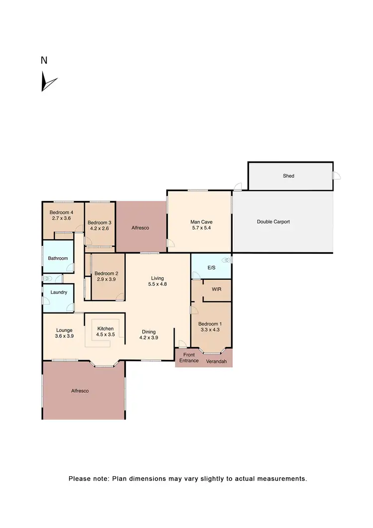 Floorplan of Homely house listing, 104 Kent Drive, Haddon VIC 3351