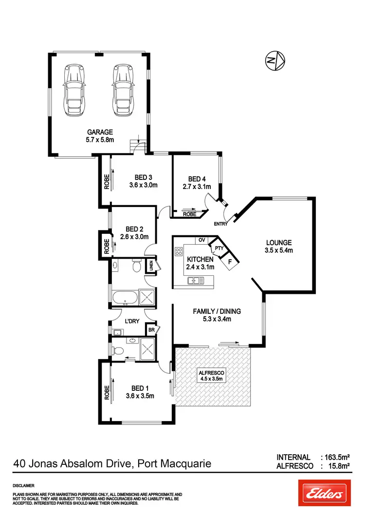 Floorplan of Homely house listing, 40 Jonas Absalom Drive, Port Macquarie NSW 2444