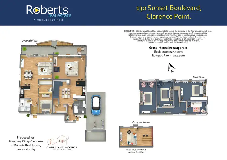 Floorplan of Homely house listing, 130 Sunset Boulevard, Clarence Point TAS 7270