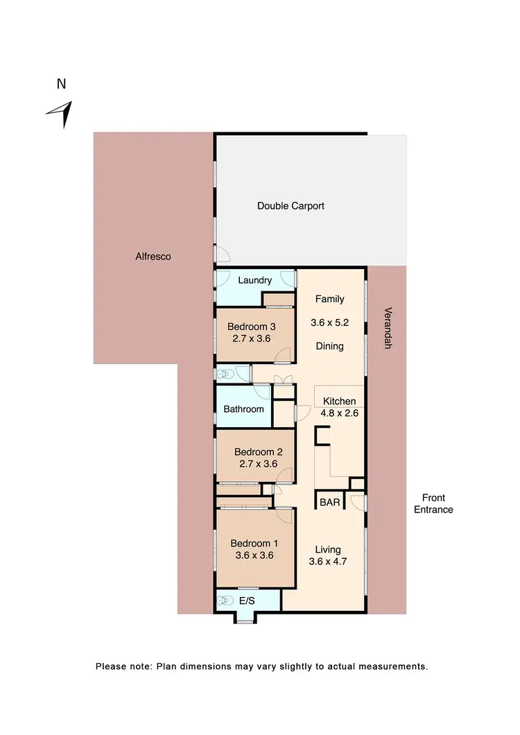 Floorplan of Homely house listing, 15 Incolls Road, Enfield VIC 3352