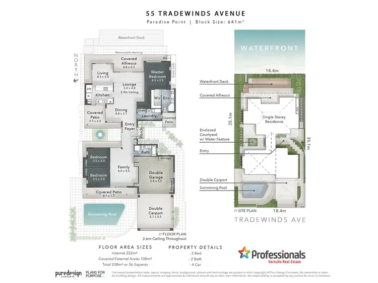 Floorplan of Homely house listing, 55 Tradewinds Avenue, Paradise Point QLD 4216
