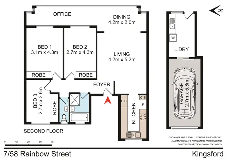 Floorplan of Homely unit listing, 7/58-60 Rainbow Street, Kingsford NSW 2032